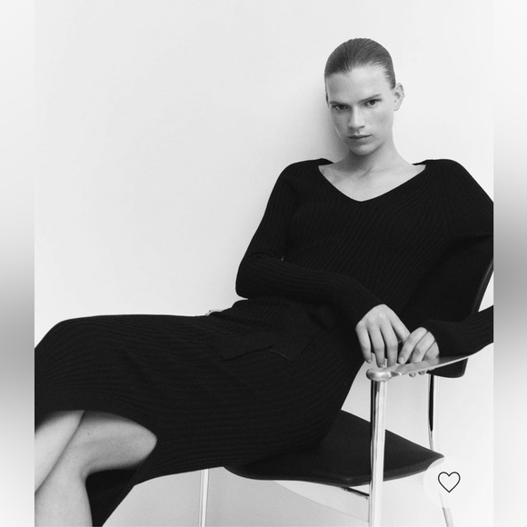 NWT MANGO BLACK DRESS WITH BELT SIZE 6 - Picture 9 of 11